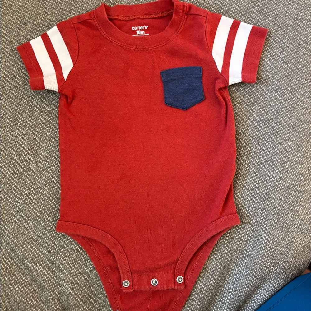 Carter's Red Baby Onesie with Pocket